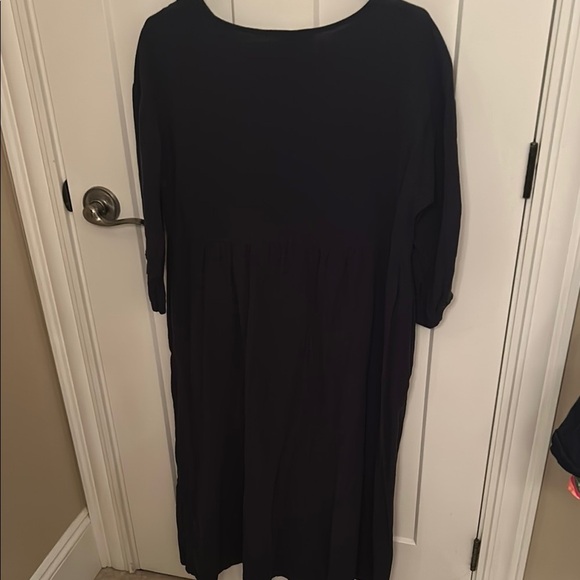 Navy Casual Dress with Crew Neck, size L - Picture 4 of 6